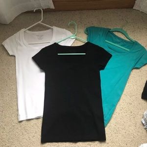 WHBM Scoop Neck T Size XS Teal Only